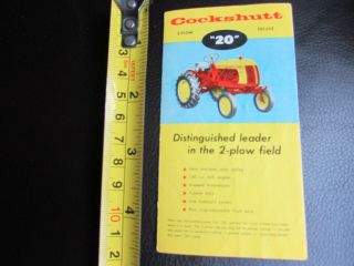 Cockshutt 20 & 35 Tractor & Equipment Brochure Cockshutt Company Brantford 2