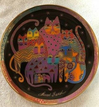 Laurel Burch Collector Limited Edition Porcelain Plate Fabulous Felines