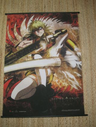 Fabric Hellsing Anime Wall Scroll Poster Seras Victoria Licensed 44 X 33 "