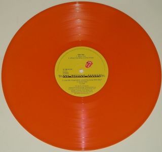ORANGE Color Vinyl 1978 EMI Holland rolling stones some girls LP NM Unplayed 2