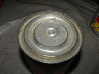 Vintage 1 Lb.  Size M.  J.  B.  Co ' s ALADDIN Coffee Tin Can w/Safety Seal Lid Old 3