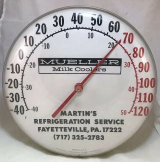 Mueller Milk Coolers Dairy Advertising Thermometer Ohio Thermometer Co.