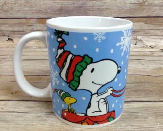Peanuts Gang Charlie Brown Snoopy Woodstock Christmas Coffee Cup Mug By Galerie