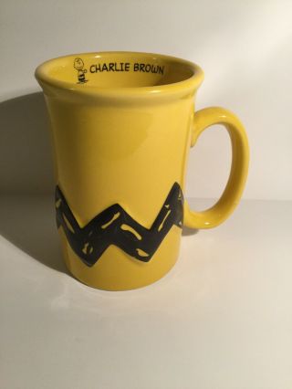 Large Bright Yellow Charlie Brown Mug