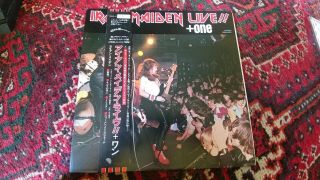 Iron Maiden Ultra Rare Live Plus One Japan White Label Promo