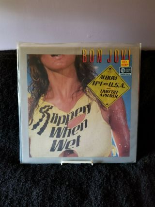 Bon Jovi - Slippery When Wet - Vinyl - Rare Uncensored Cover Rare