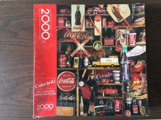 Vintage " Coke Is It " The Coca - Cola Centennial Jigsaw Puzzle Springbok 2000 Pc.