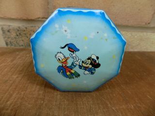 Walt Disney Mickey Mouse Donald Duck Biscuit Tin c1950s 2