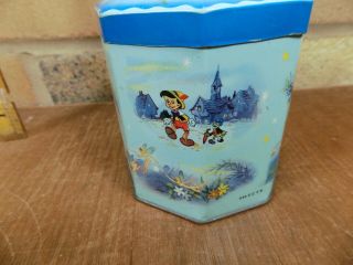 Walt Disney Mickey Mouse Donald Duck Biscuit Tin c1950s 6