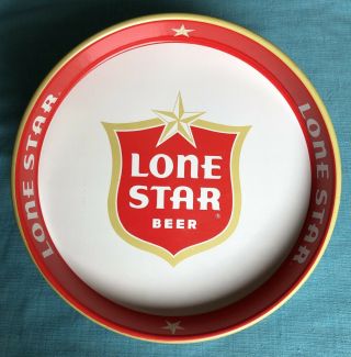 Vintage 1981 Lone Star Beer Texas Metal Serving Tray