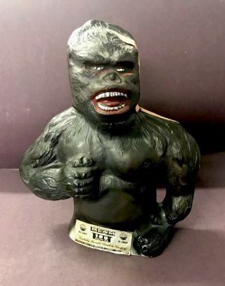 Vintage 1976 King Kong Jim Beam Whiskey Decanter Statue Movie Release