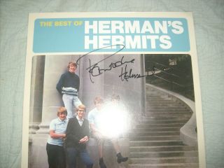 Peter Noone Autographed Vinyl Lp Herman 
