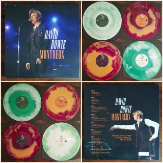 David Bowie Montreux Rare 4 Lp Vinyl Quadruple Set Numbered 334/500 With Poster