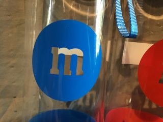 M&M ' s World Red And Blue Character Water Glass Bottle with Silicone Bottom 5