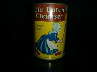 Antique Old Dutch Cleanser Tin Can Bank