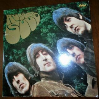 The Beatles Rubber Soul Record Album,  Orange Label Capitol Records 1965 Vg,