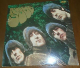 The Beatles Rubber Soul Record Album,  Orange Label Capitol Records 1965 VG, 2