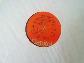 The Beatles Rubber Soul Record Album,  Orange Label Capitol Records 1965 VG, 6