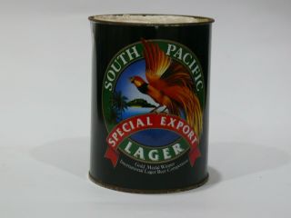 Vintage South Pacific Export Lager Tin Beer Can Holder