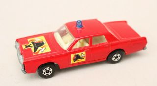 Matchbox Lesney Superfast Mb 59 Mercury Fire Chief Car - 59 Or 73 Base