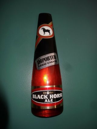 VINTAGE 1974 DOW BLACK HORSE ALE BEER IMPORTED FROM CANADA BAR SIGN 2