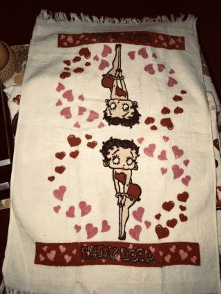 BETTY BOOP Set Of 4 Hand Towels 100 Cotton 2005 2
