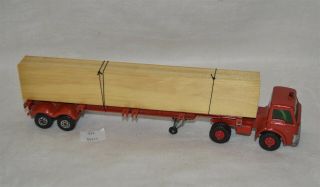 Lmas Lesney Matchbox King Size Ford Tractor & K - 17 Trailer W Load