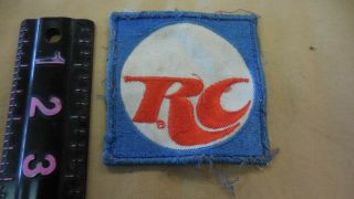 Vintage Rc Cola Soda Advertising Small Cloth Shirt Hat Patch 1980s
