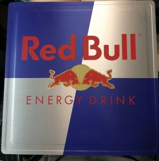 Red Bull Metal Tin Sign 10”x10”