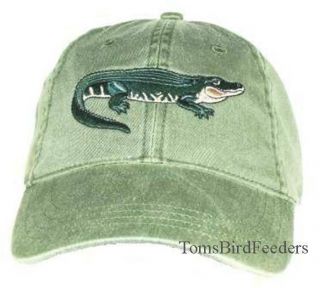 Alligator Embroidered Cotton Cap Reptile Hat
