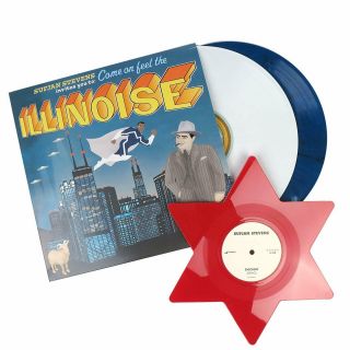 Sufjan Stevens Illinois Blue Marvel 3 Lp Colored Vinyl Record Illinoise Rare
