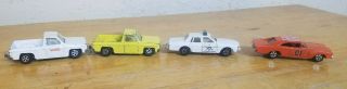 Vintage Ertl Set Of 4 Dukes Of Hazzard Diecast Cars