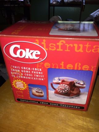Coke Snow Dome Phone Collectable Vintage