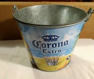 Collectible Corona Extra Beer Bar Ice Metal Bucket