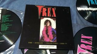 T.  Rex History Of T.  Rex 1986 - Box Set - 4 Records - Picture Discs - N/mint