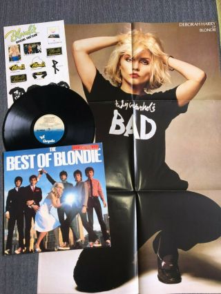Blondie The Best Of Blondie Poster 1981 Ex Ex Vinyl Lp Record Wave Harry