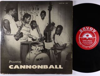Julian Cannonball Adderley - Presenting Cannonball Lp - Savoy - Mg 12018 Mono Dg