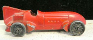 Vintage Tootsietoy Miniature 2 1/2 " 110 Red Race Car Paint
