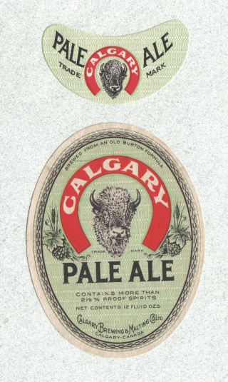 Beer Label - Canada - Calgary Pale Ale - Calgary,  Alberta