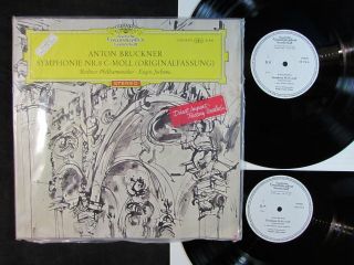 Anton Bruckner Symphonie Nr.  8 Eugen Jochum Dgg Red Promo Lp Nm