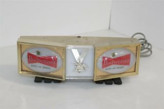 Vintage Budweiser Anheuser Light Up Sign 9 " X3 " Parts & Repair