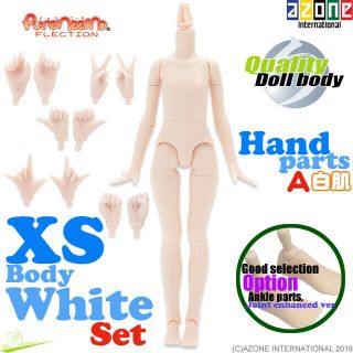 Azone 1/6 Pure Neemo Flection Xs Body & Hand Parts A Set White Blythe Doll