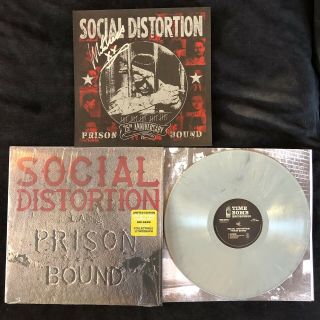 Social Distortion - Prison Bound - Grey / Gray Vinyl - Signed By Mike Ness