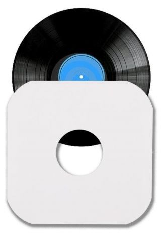 1000 12 " Lp / Album White Paper Vinyl Record Sleeves / Protectors - Heavy Duty