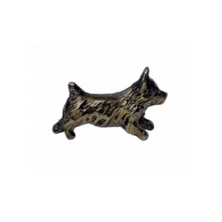 Handcrafted Bronze Norwich Terrier Tie Tack Dog Jewelry Unisex Or Men 