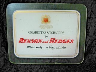 Benson And Hedges Cigarette Advertising On Perspex Bar Mat