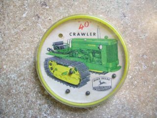Vintage Advertising John Deere Toy Marble Game Overs Implement Store 40 Crawler