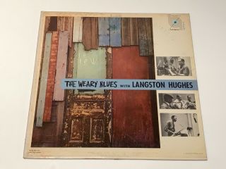 Langston Hughes,  " The Weary Blues,  " Mgm E3697,  Mono,  Dg,  1958.