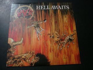 Slayer Hell Awaits Blood Splatter Picture Dic Lp Record Nm
