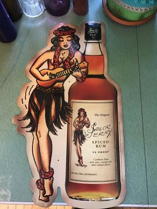 Sailor Jerry Spiced Rum Metal Tin Advertising Sign